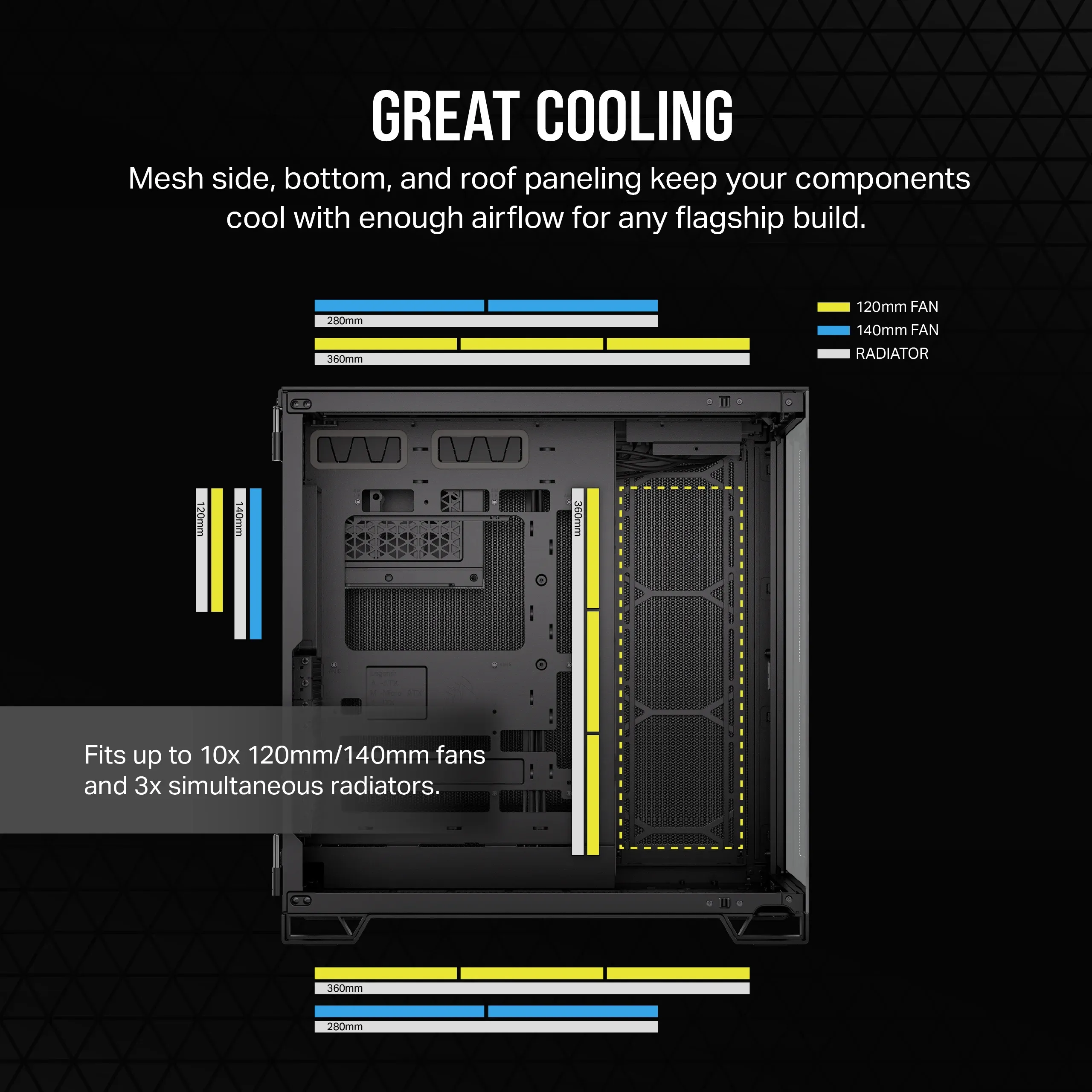 Corsair 6500X Airflow - midi case, black