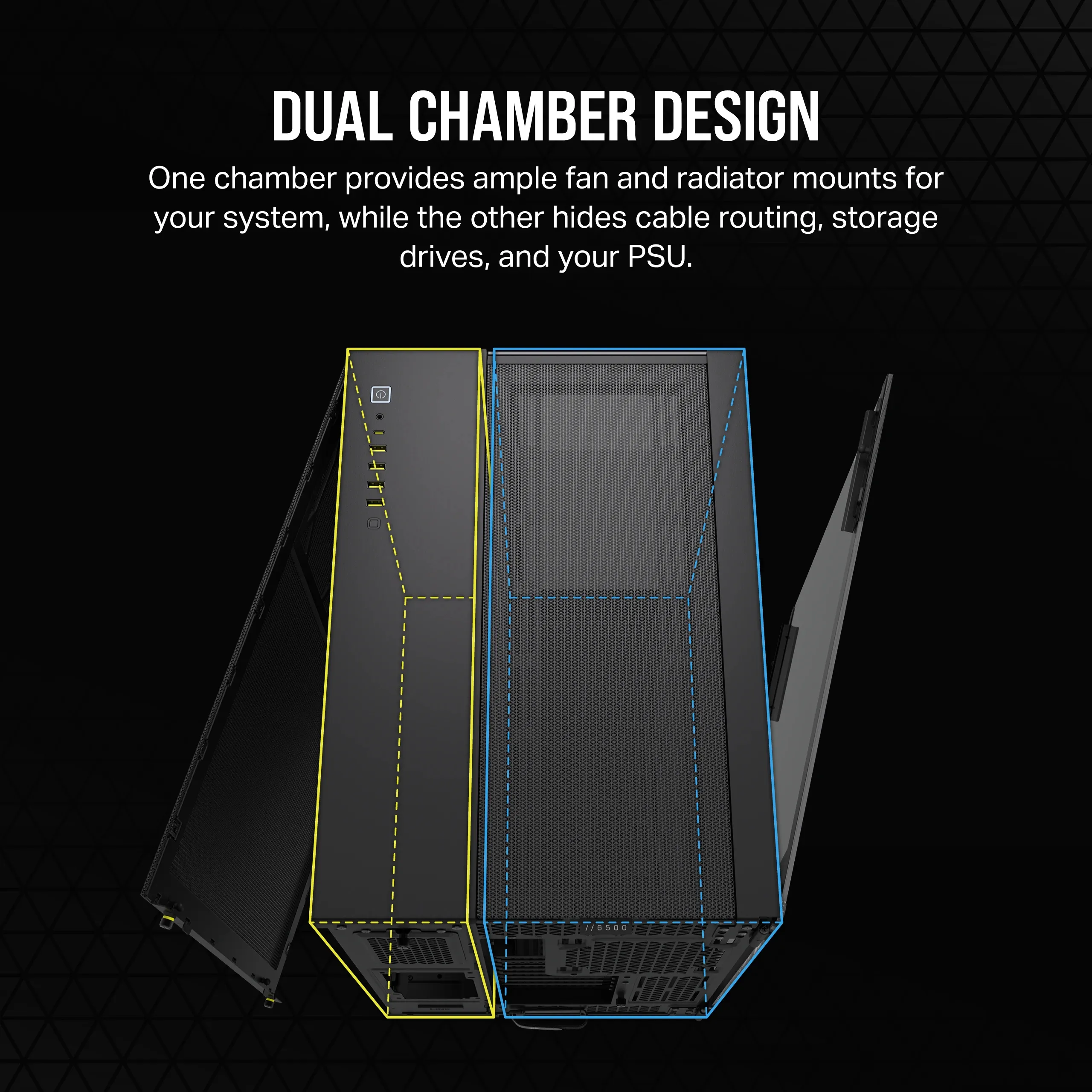 Corsair 6500X Airflow - midi case, black