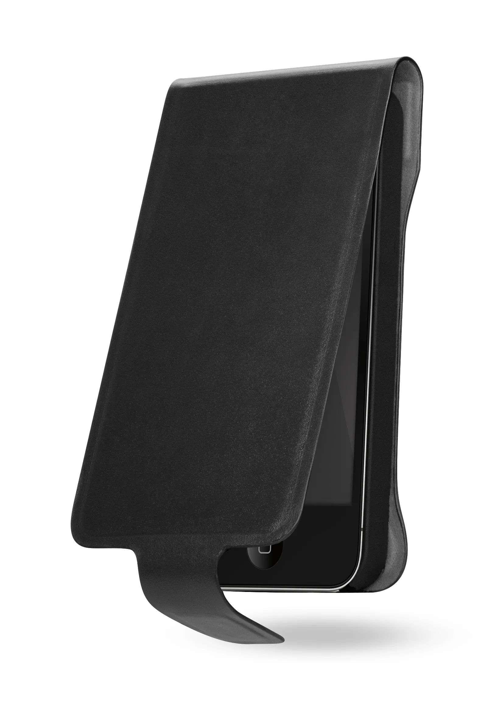 Cygnett Lavish Leather Case for iPhone 5 + Screen Protector - Black/Grey
