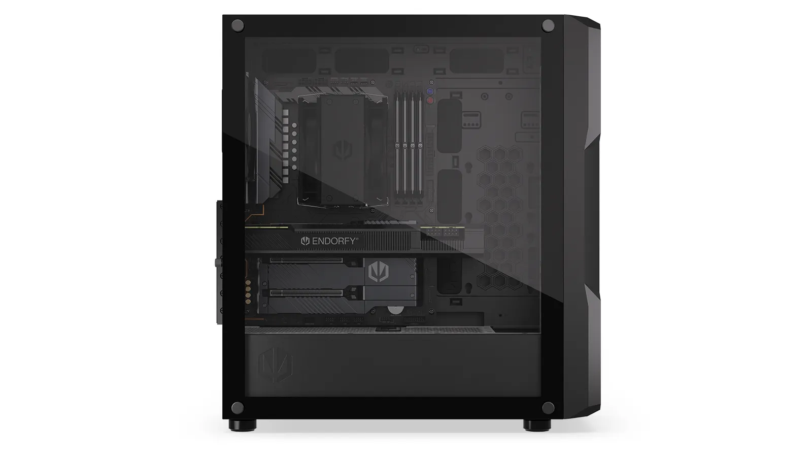 Endorfy Regnum 400 Air - Minitower chassi, Svart
