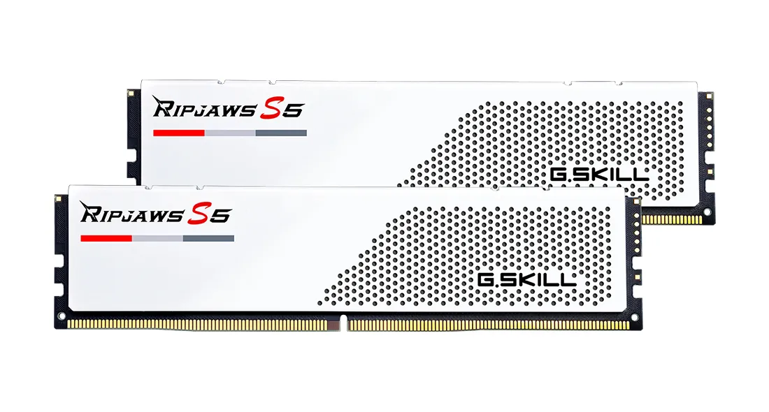 G.Skill Ripjaws S5 32GB (2 x 16GB) DDR5 5600 MHz, CL40 - memory, White