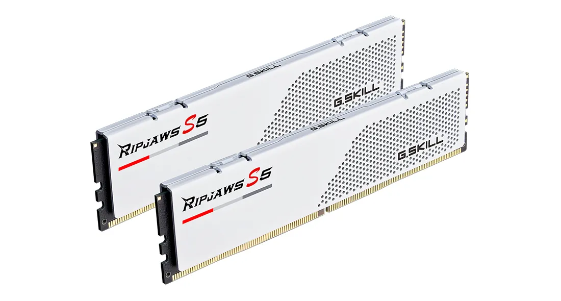 G.Skill Ripjaws S5 32GB (2 x 16GB) DDR5 5600 MHz, CL40 - memory, White