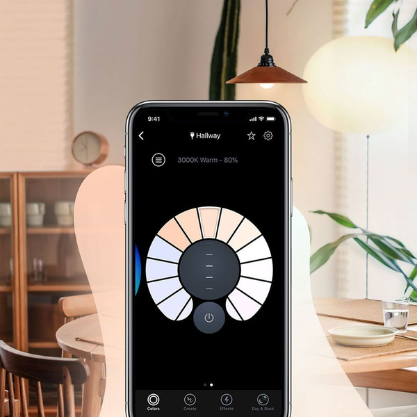 LIFX - LED-lamppu - muoto: A19 - B22 - 11 W (samanlainen 75 W) - luokka A+ - 16 miljoonaa v&auml;ri&auml; - 2500-9000 K - helmenvalkoinen