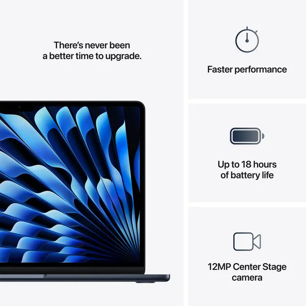 Apple MacBook Air 13&quot; M4 (10/10) 24GB, 512GB - notebook, Midnight, MC6C4