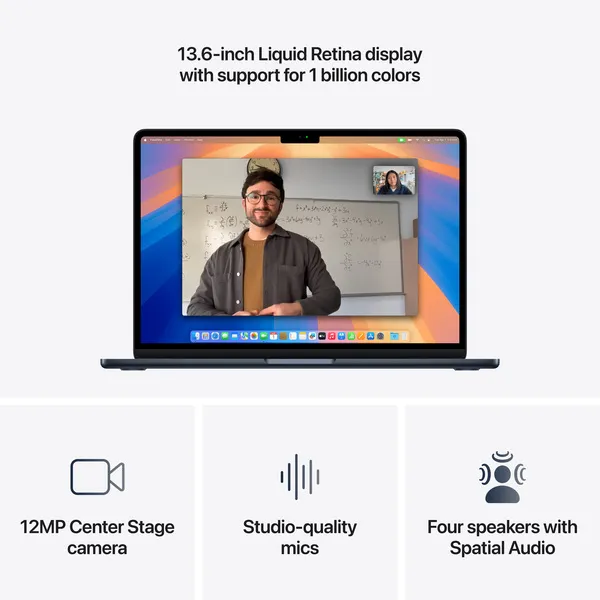 Apple MacBook Air 13" M4 (10/10) 24 GB, 512 GB - bärbar dator, Midnatt, MC6C4