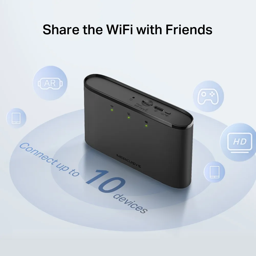 Mercusys MT110 4G LTE - mobilt WiFi-modem