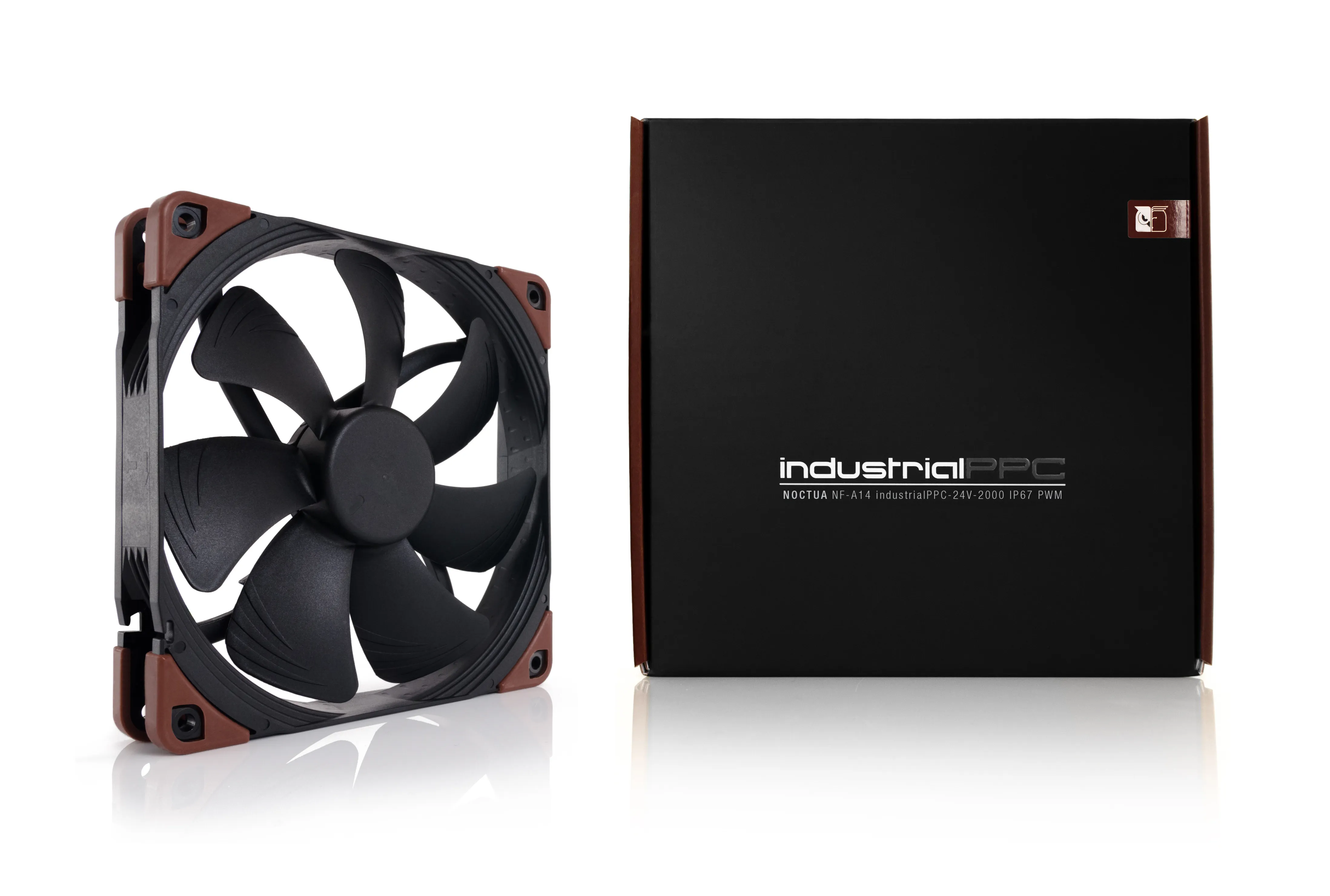 Noctua NF-A14 industrial PPC-2000, PWM, 140mm -kotelotuuletin, musta