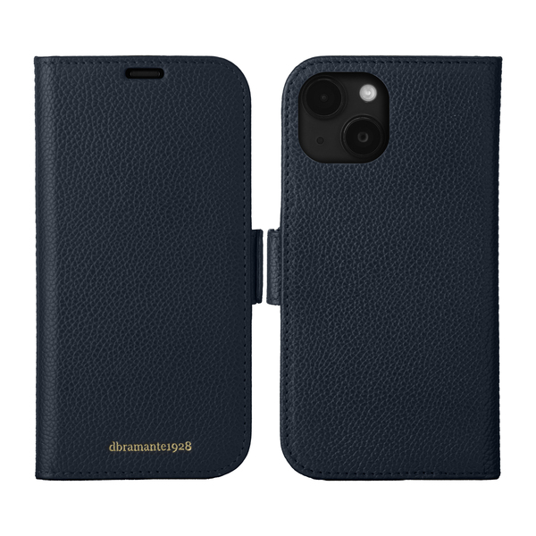 Dbramante1928 New York, iPhone 15 Plus - 2-in-1 Wallet Case, Pacific Blue