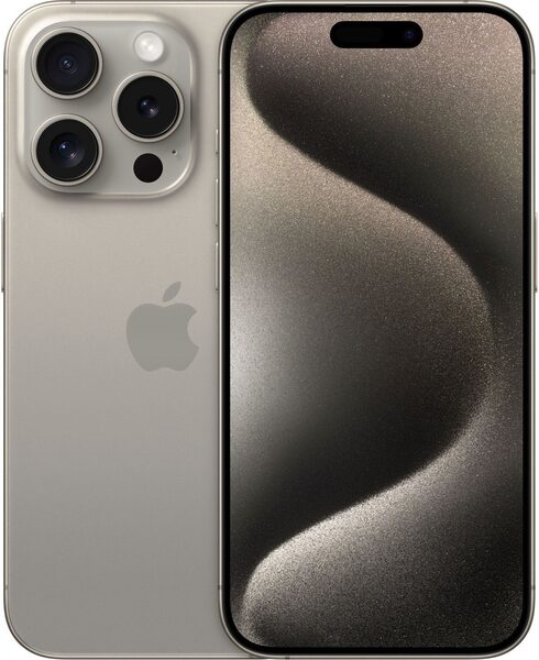 Kunnostettu iPhone 15 Pro 1 Tt, luonnontitaani (Erinomainen kunto)