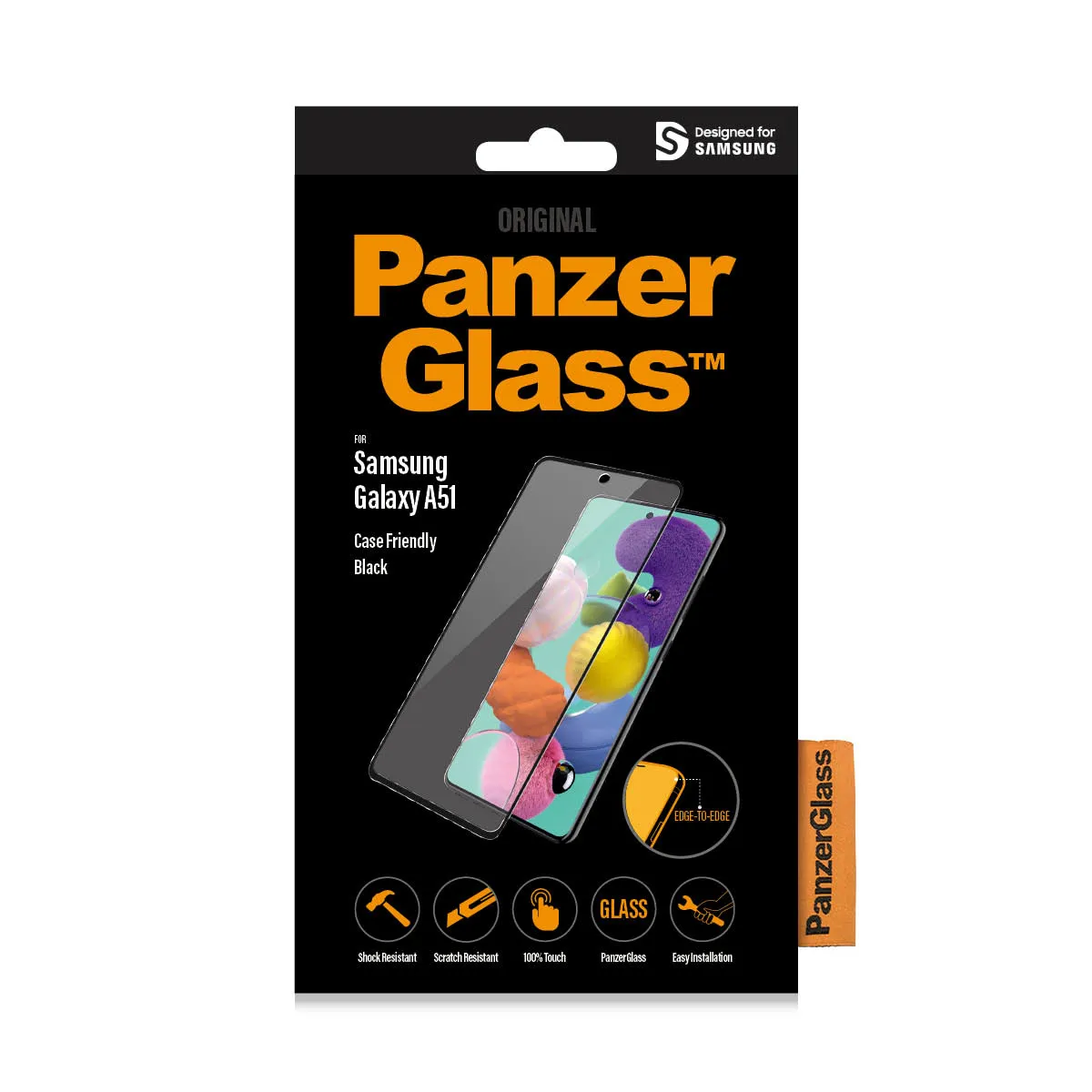 PanzerGlass Case Friendly, Galaxy A51 - sk&auml;rmskydd