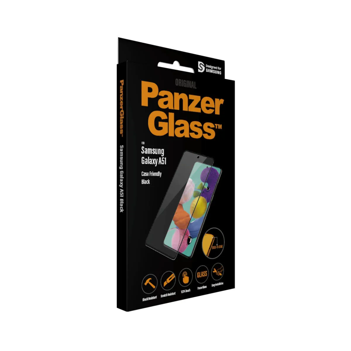 PanzerGlass Case Friendly, Galaxy A51 - sk&auml;rmskydd