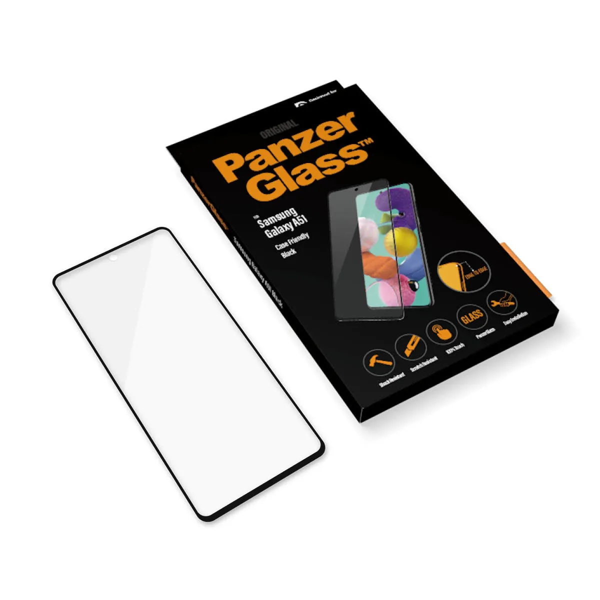 PanzerGlass Case Friendly, Galaxy A51 - sk&auml;rmskydd