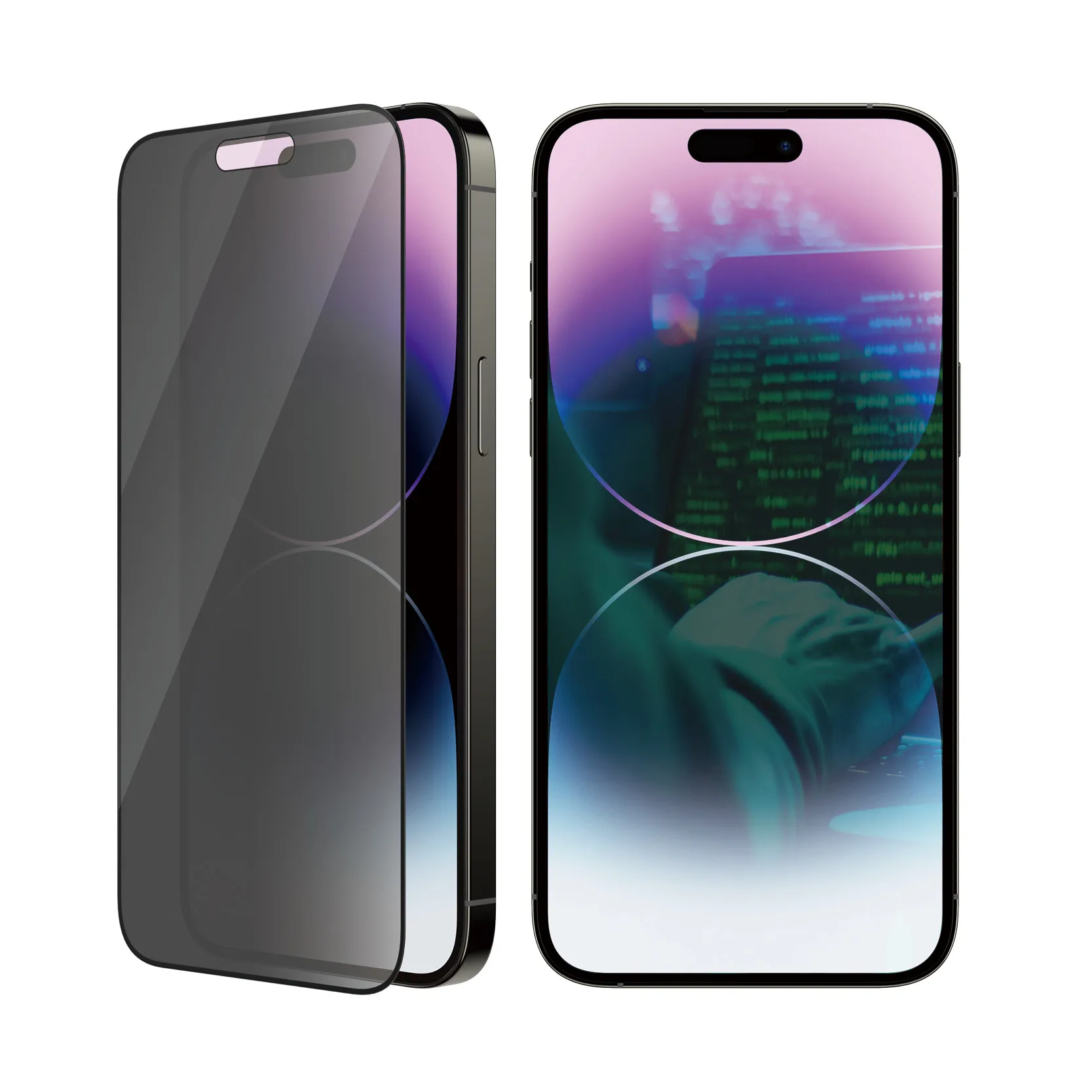 PanzerGlass Ultra-Wide Fit, Privacy, iPhone 14 Pro Max - Screen Glass