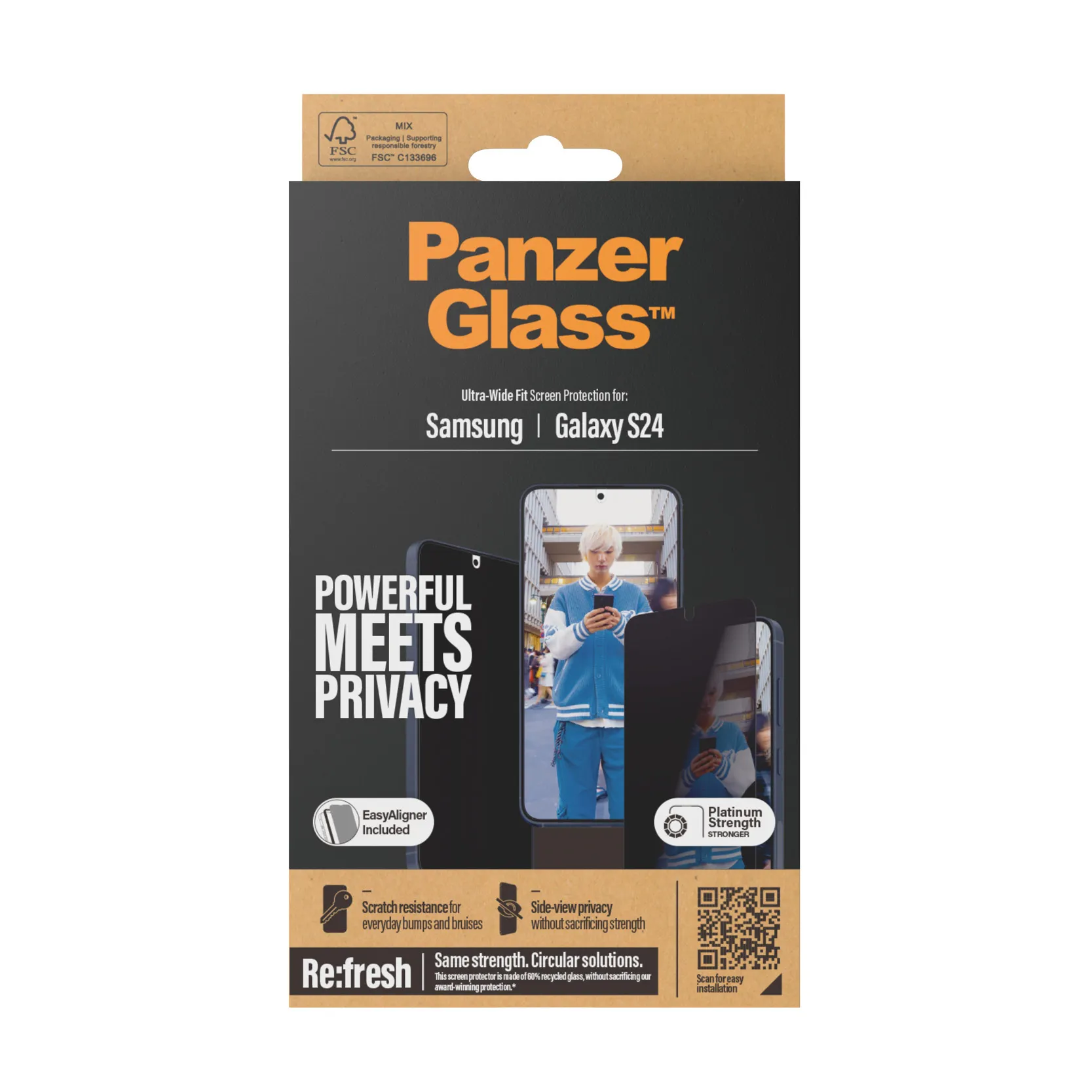 PanzerGlass Ultra-Wide Fit Alignerkit, Privacy Galaxy S24 Ultra - Screen Glass