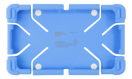 DELTACO Skal i silikon f&ouml;r 7-8" surfplattor, stativ, bl&aring;