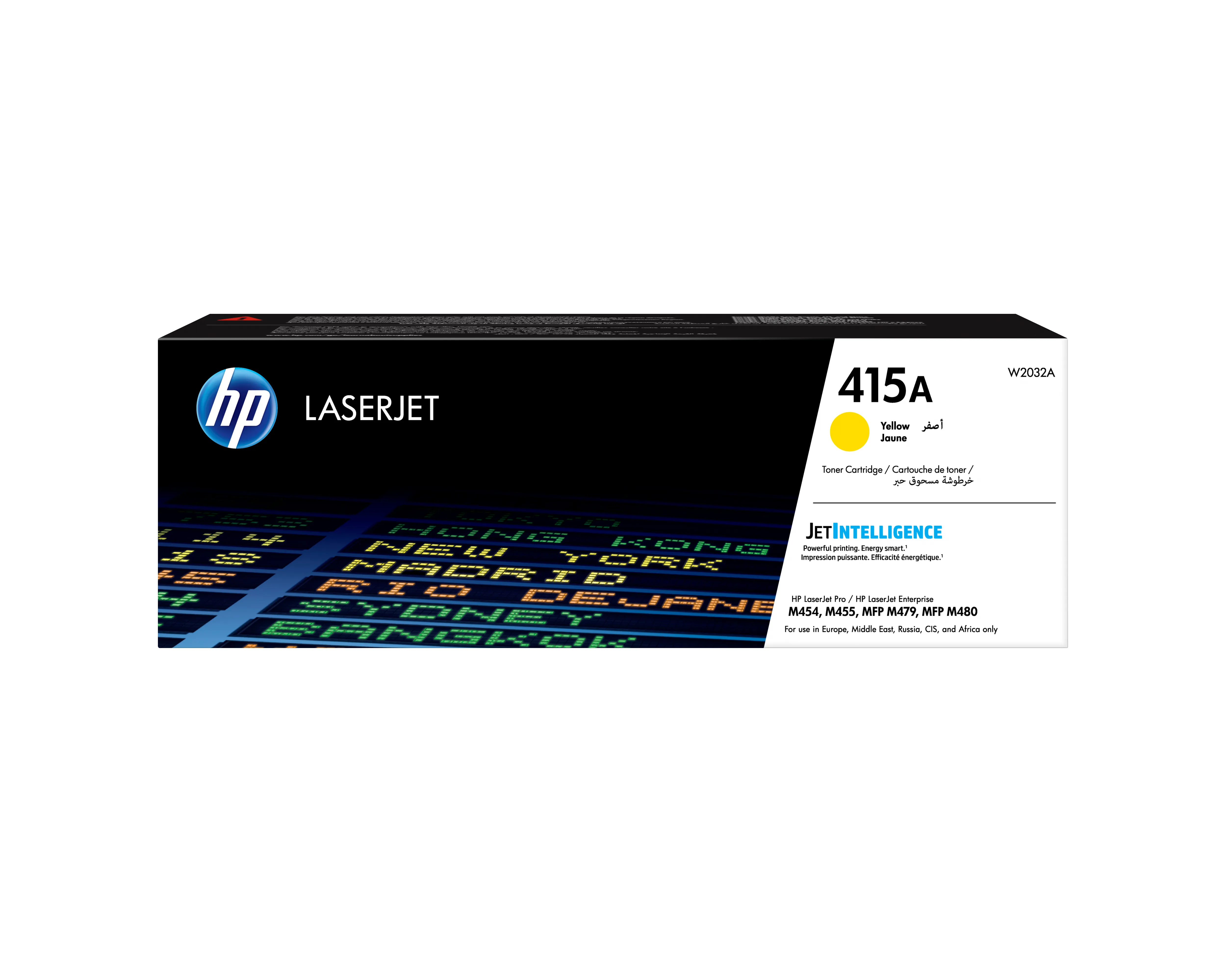 HP 415A - Keltainen - alkuperäinen - LaserJet - väriainekasetti (W2032A) malleihin Color LaserJet Pro M454dn, M454dw, MFP M479fdn, MFP M479fdw