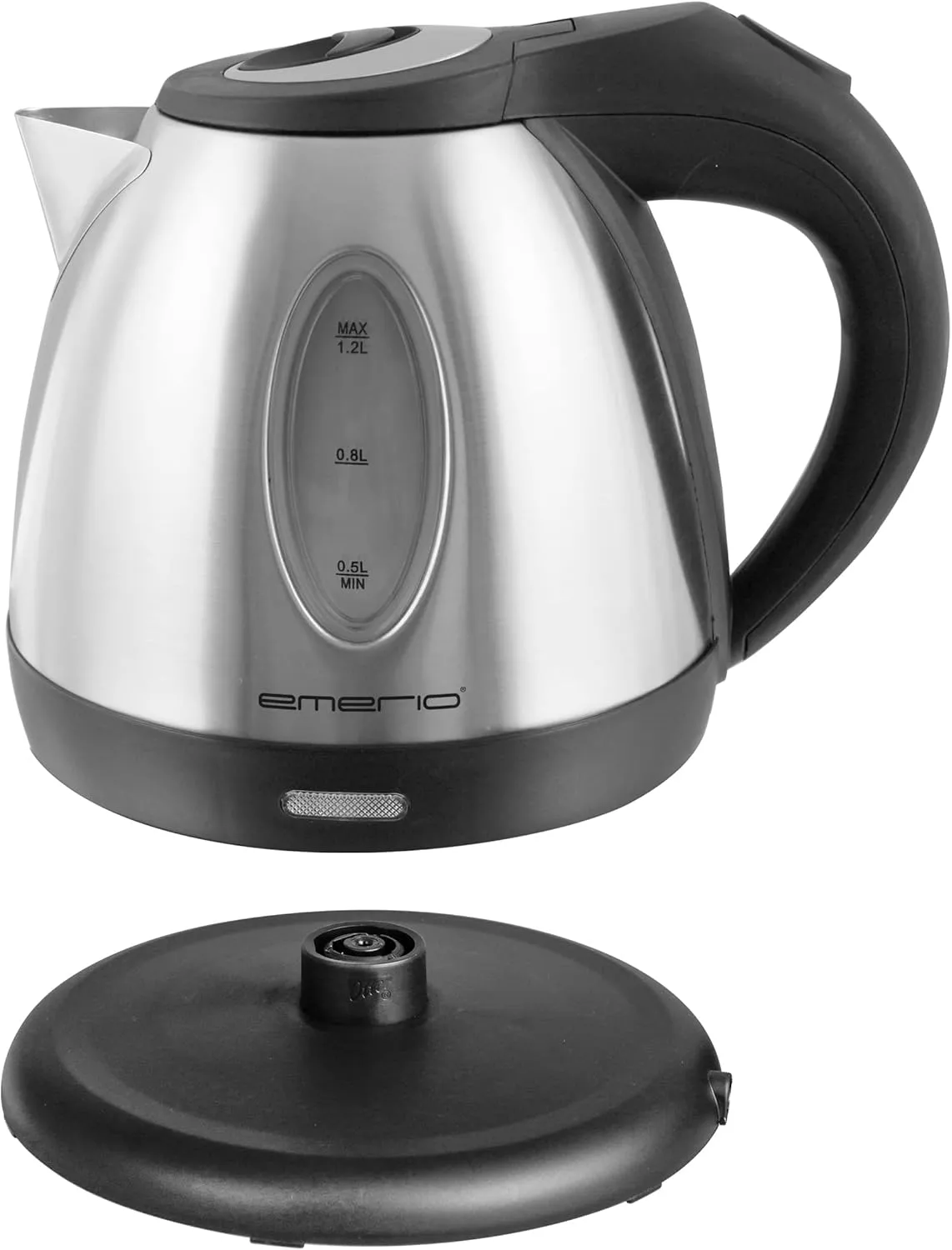 Emerio WK-108079 - vattenkokare, 1.2l, stainless steel