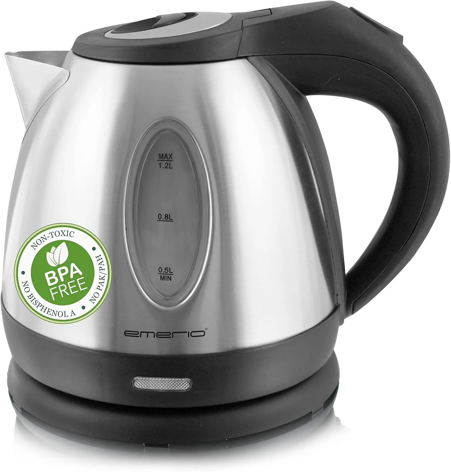 Emerio WK-108079 - vattenkokare, 1.2l, stainless steel