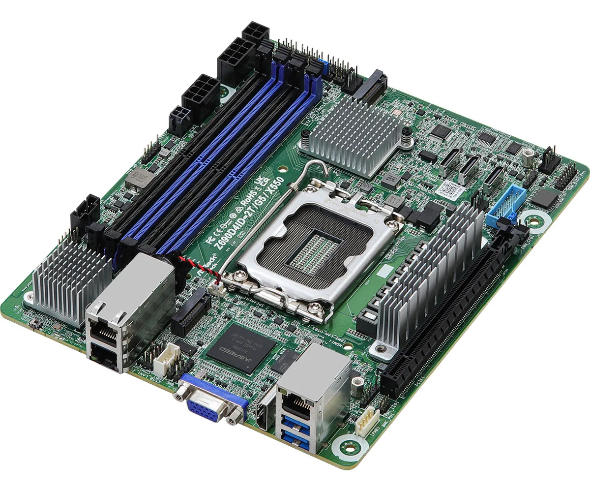 ASRock Rack Z690D4ID-2T/G5/X550 LGA1700 Deep mini-ITX moderkort