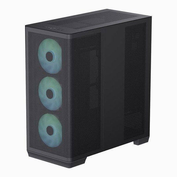 Aerocool APNX C1-BK-V1 ARGB Midi-Tower Case with RGB lighting, Black