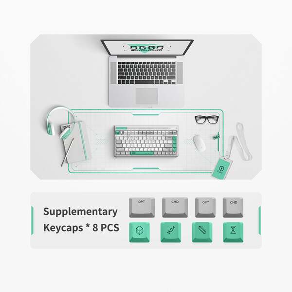 Iqunix OG80 Wormhole wireless RGB TTC Silent Brown - gaming keyboard
