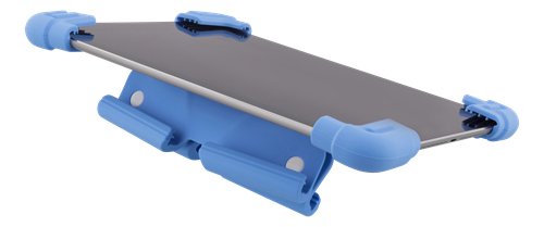 DELTACO Skal i silikon f&ouml;r 7-8" surfplattor, stativ, bl&aring;