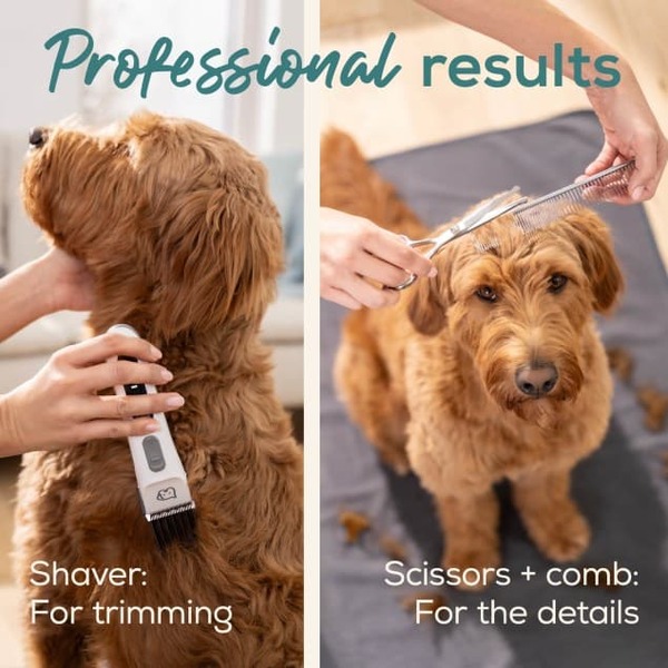 Beurer PP110 Fluffy Pet Clipper, White/Blue
