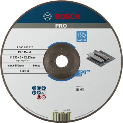 Bosch Cutting disc cranked 230mm
