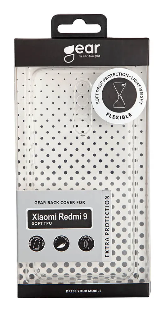 GEAR TPU, Redmi 9 -suojakuori, L&auml;pin&auml;kyv&auml;
