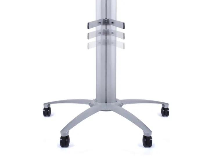 M Public Display Stand Frontshelf Silver