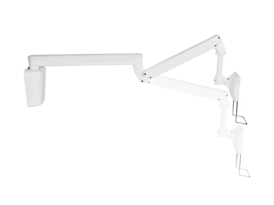 Multibrackets M VESA Full Motion Medical Arm Wall Mount, for 1 monitor, 15-27", full-motion, 3kg, White