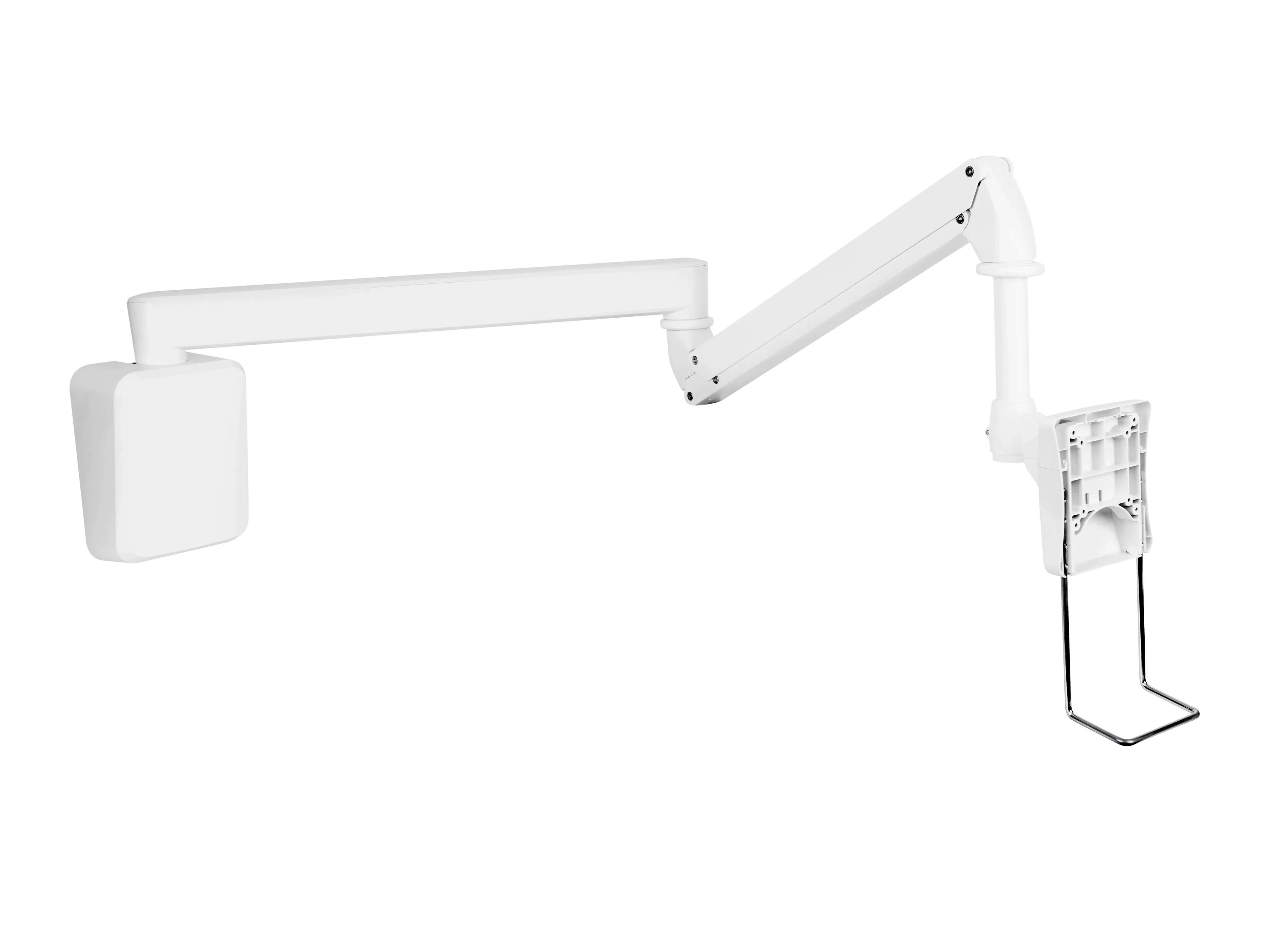 Multibrackets M VESA Full Motion Medical Arm Wall Mount, for 1 monitor, 15-27", full-motion, 3kg, White
