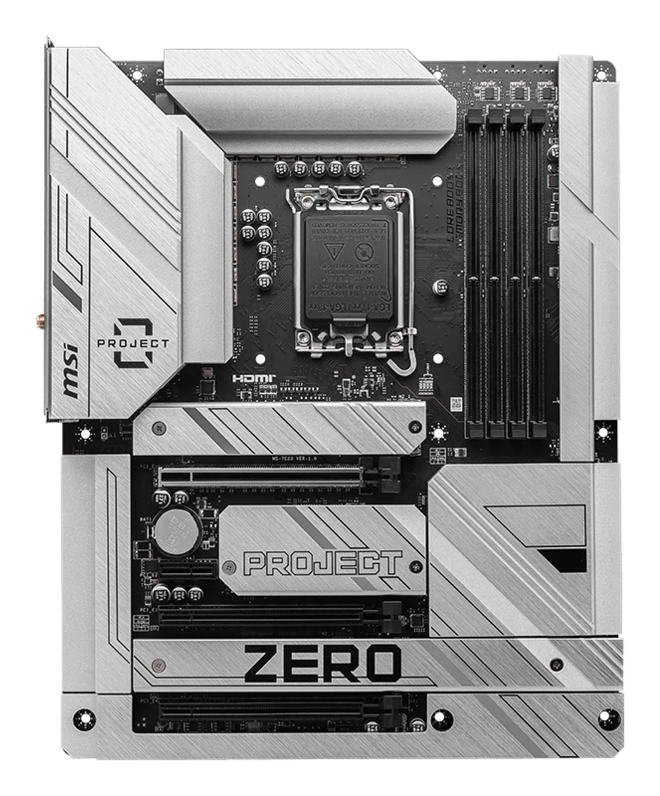 MSI Z790 PROJECT ZERO ATX LGA1700 sokkel Intel Z790