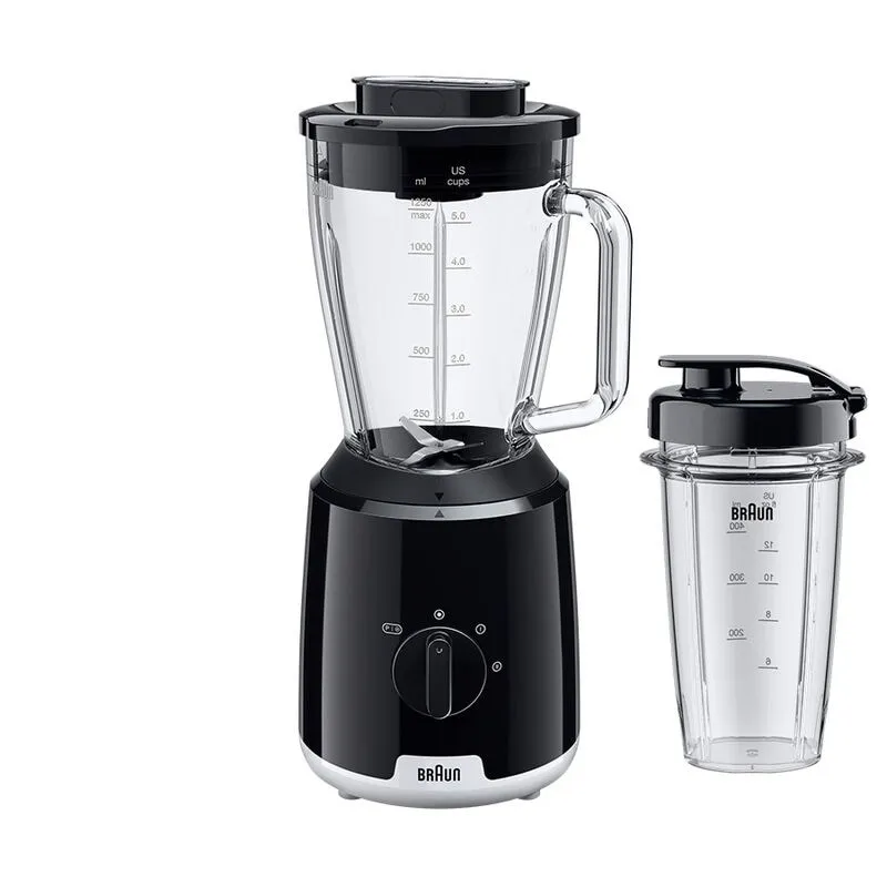 Braun PowerBlend 1 JB1051 600 W 1,25 l blender, svart