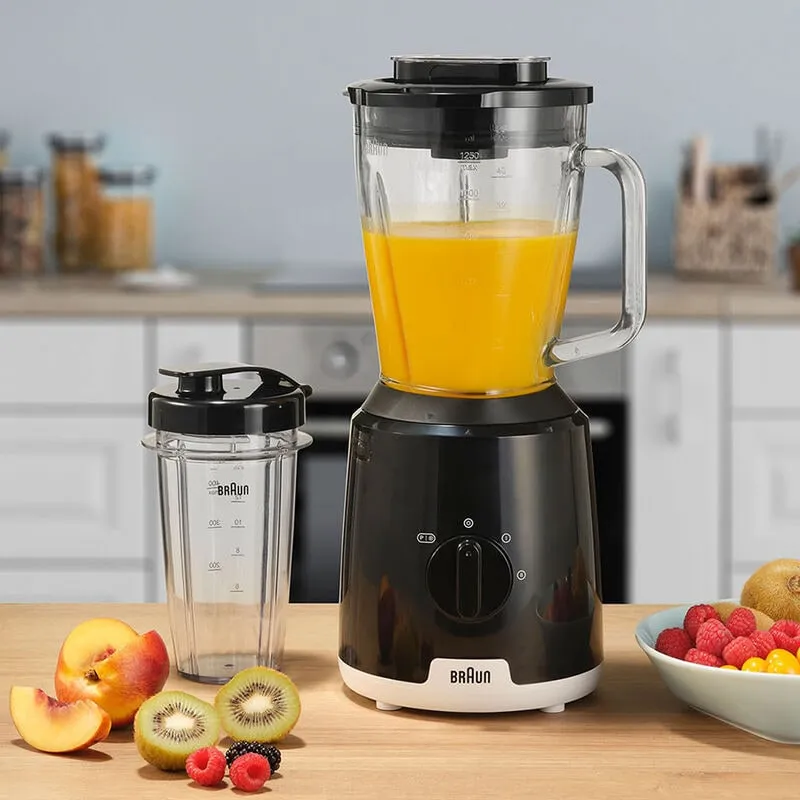 Braun PowerBlend 1 JB1051 600 W 1,25 l blender, svart
