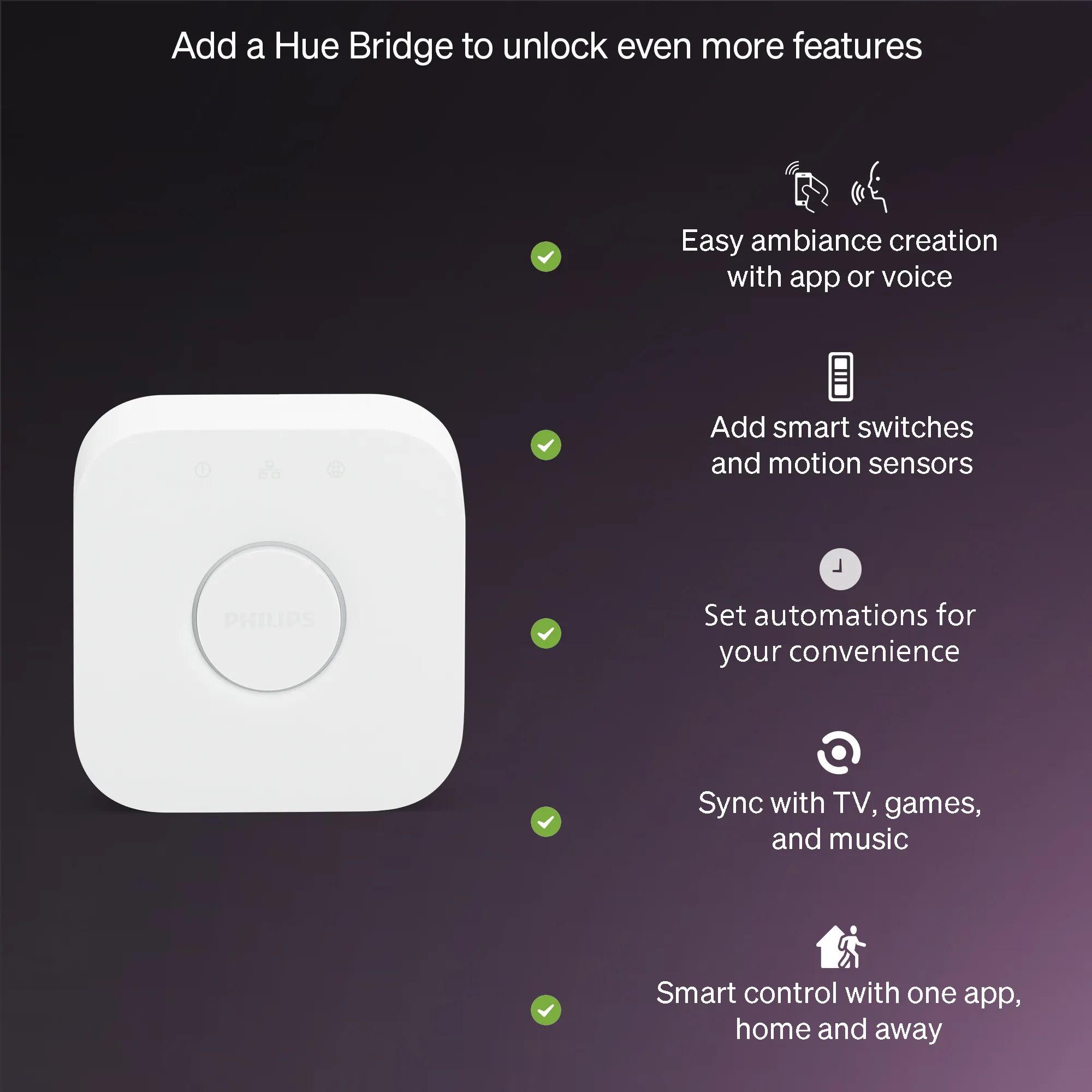 Philips Hue Essential, E27 White and color ambiance -&auml;lylamppu