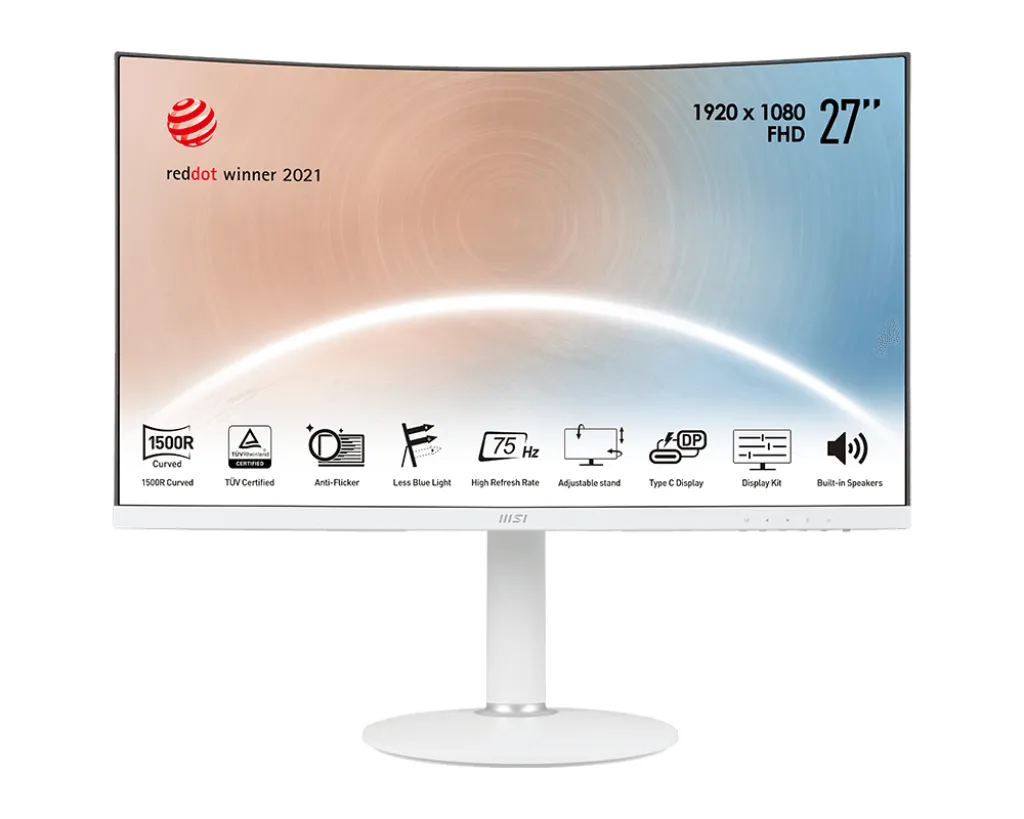 MSI 27" Modern MD271CPWDE Full HD, VA - curved skärm