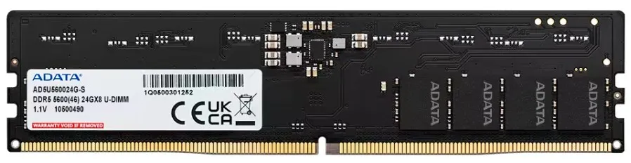 ADATA 24GB (1 x 24GB) DDR5 5600 MHz, CL46 Memory