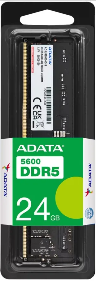 ADATA 24GB (1 x 24GB) DDR5 5600 MHz, CL46 Memory