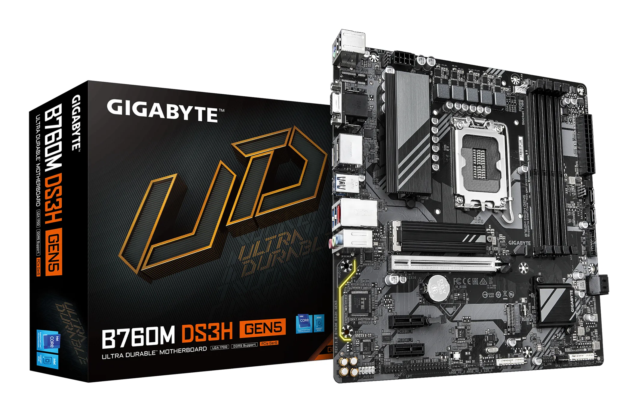 Gigabyte B760M DS3H Gen5 LGA1700 mATX - motherboard
