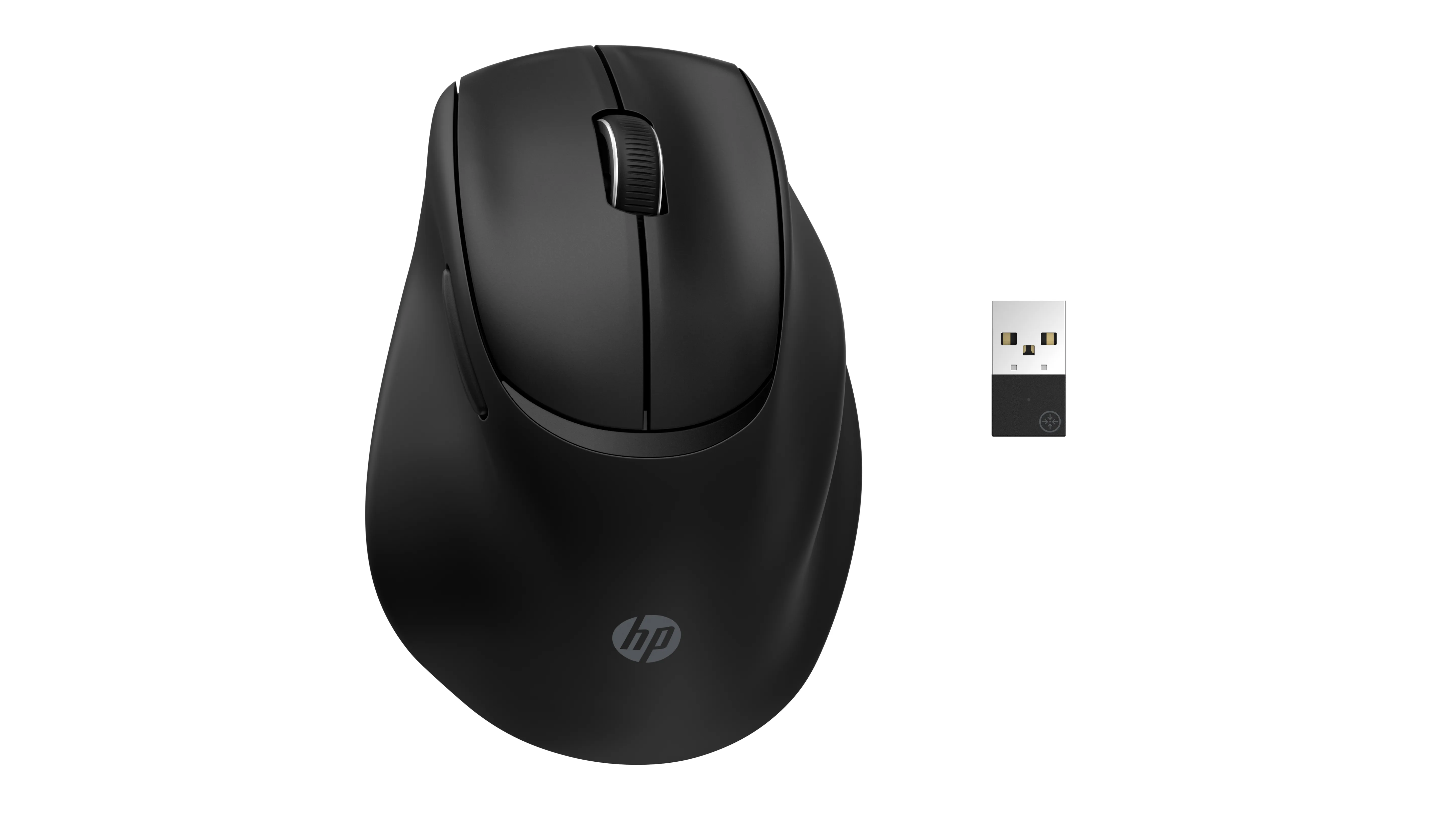 HP Tilt 725M Wireless Ergonomic Mouse, Black