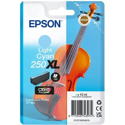 Epson 250XL ink cartridge, Light Cyan