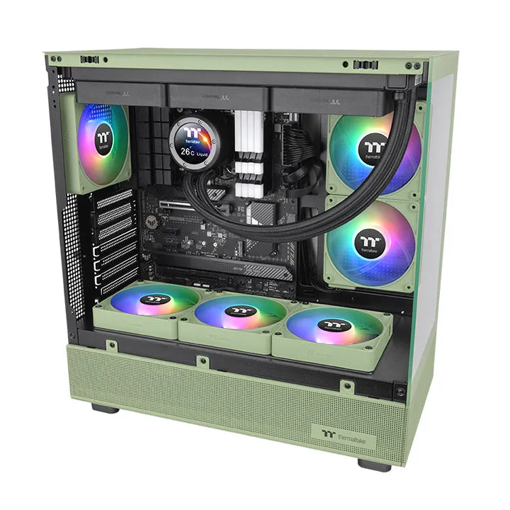 Thermaltake CT120 EX ARGB Sync PC 120mm 2000RPM Cooling Fan MagForce 2.0 3-Pack Matcha Green
