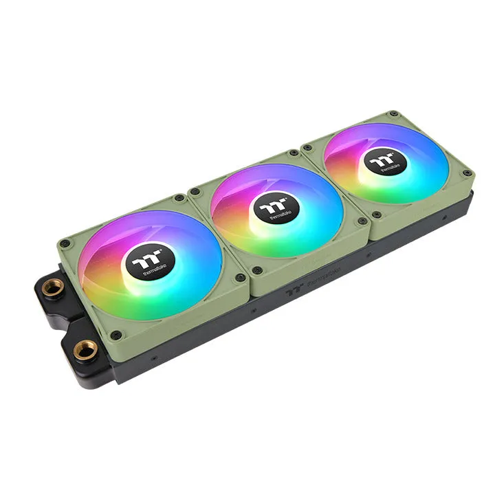 Thermaltake CT120 EX ARGB Sync PC 120mm 2000RPM Cooling Fan MagForce 2.0 3-Pack Matcha Green