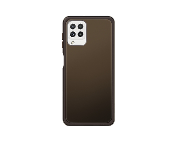 Samsung Soft Clear Cover, Galaxy A22 4G -suojakuori, Musta