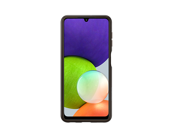 Samsung Soft Clear Cover, Galaxy A22 4G -suojakuori, Musta