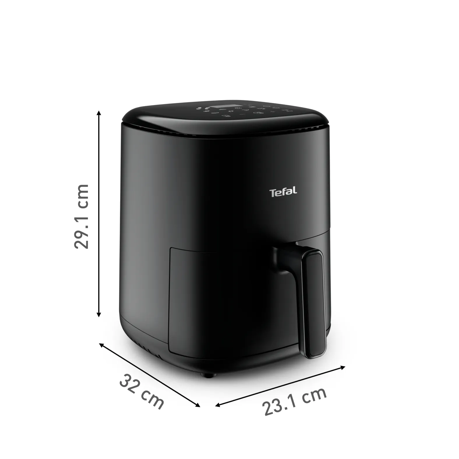 Tefal Easy Fry Compact EY1458, 3L, 1330W, air fryer, Black