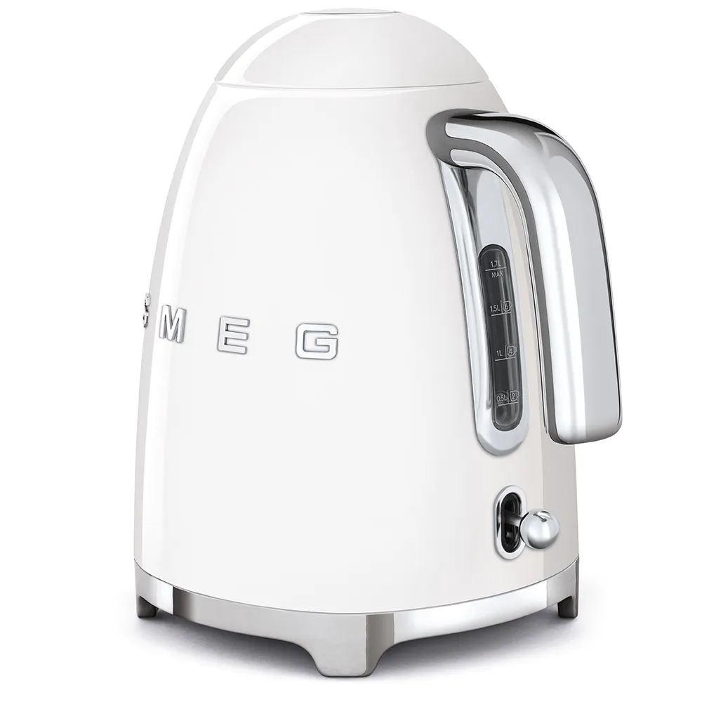 SMEG KLF03WHEU -vedenkeitin, 1,7 l, 2400 W, valkoinen