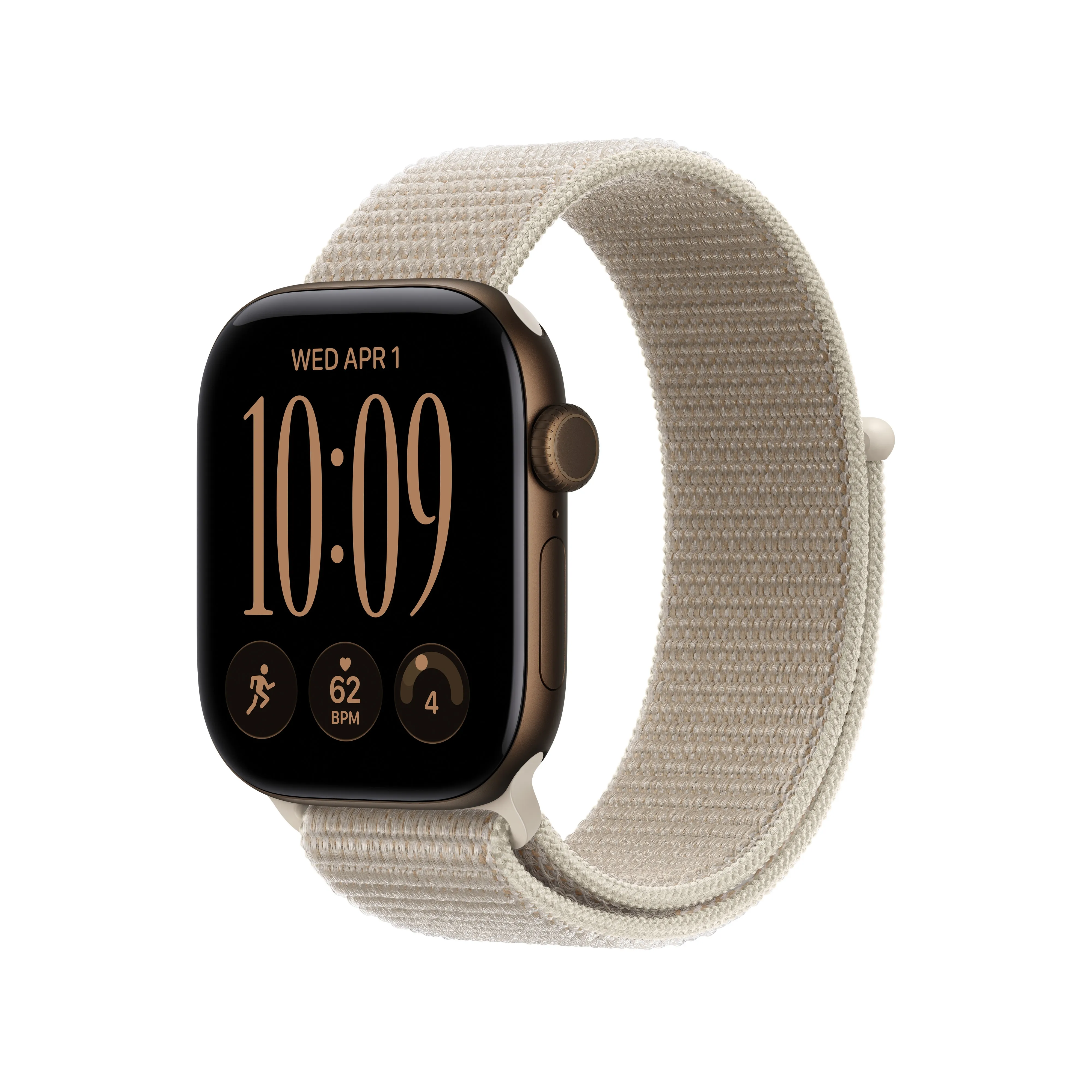 Apple Watch 42 mm -Sport Loop -ranneke, kalkkikiven v&auml;rinen
