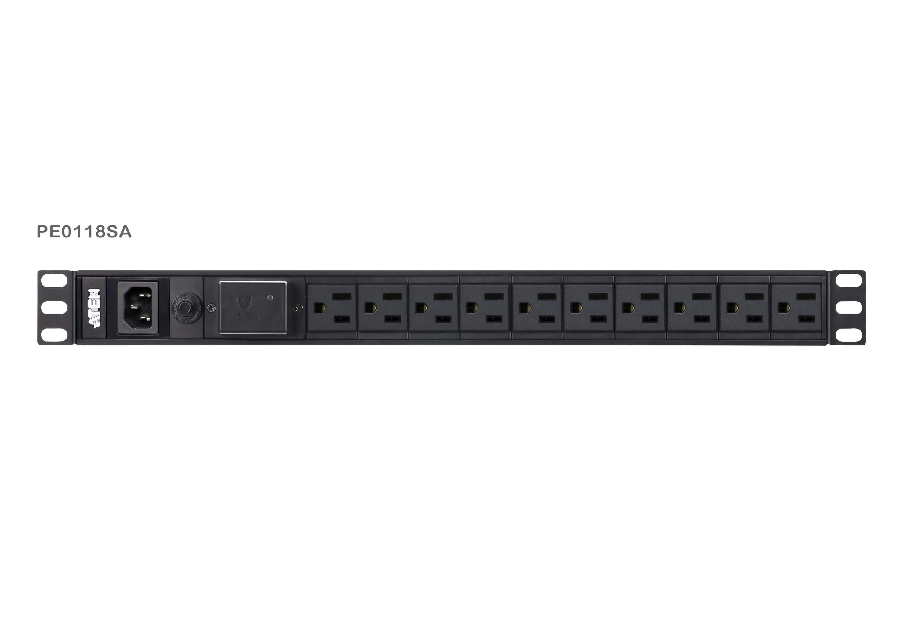 ATEN 18-Outlet 1U Extended Depth Basic PDU with Surge Protection (10A)
